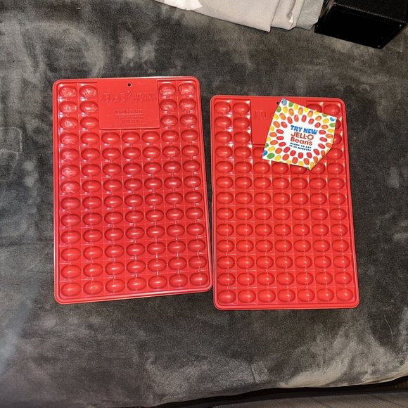 JELLO Kitchen Jello Jelly Bean Jiggler Easter Mold 82 Mini 20 Red